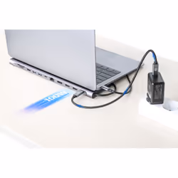 Manhattan 190305 replicatore di porte e docking station per laptop Cablato USB 3.2 Gen 1 (3.1 Gen 1) Type-C Argento - Vista aggiuntiva 8