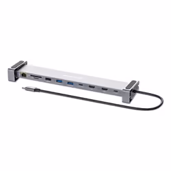 Manhattan 190398, Cablato, USB 3.2 Gen 1 (3.1 Gen 1) Type-C, 100 W, 10,100,1000 Mbit/s, Grigio, MicroSD (TransFlash), SD