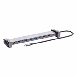 Manhattan 190398 replicatore di porte e docking station per laptop Cablato USB 3.2 Gen 1 (3.1 Gen 1) Type-C Grigio