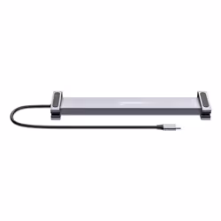 Manhattan 190398 replicatore di porte e docking station per laptop Cablato USB 3.2 Gen 1 (3.1 Gen 1) Type-C Grigio