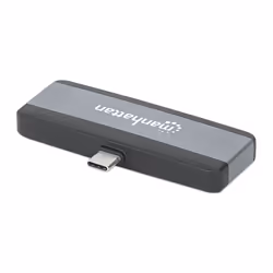 Manhattan 190404 replicatore di porte e docking station per laptop Cablato USB 3.2 Gen 2 (3.1 Gen 2) Type-C Grigio - Vista aggiuntiva 5