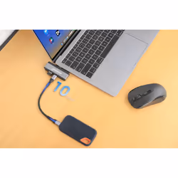 Manhattan 190404 replicatore di porte e docking station per laptop Cablato USB 3.2 Gen 2 (3.1 Gen 2) Type-C Grigio - Vista aggiuntiva 7