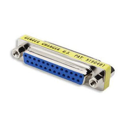 Manhattan 200486 adattatore per inversione del genere dei cavi DB25 Blu, Argento