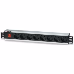 Intellinet 19" Rackmount, 8 presa(e) AC, 250 V, 16 A, 3500 W, Bianco, 3 m