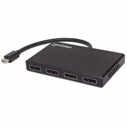 Manhattan 207744, Mini DisplayPort, 4x DisplayPort, 3840 x 2160 Pixel, Nero, Plastica, 4K Ultra HD