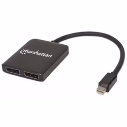 Manhattan 207775, Mini DisplayPort, 2x DisplayPort, Nero, Plastica, Oro, 480i, 480p, 576i, 576p, 720p, 1080i, 1080p, 2160p