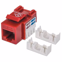 Intellinet 210614, Piatto, Rosso, RJ-45, Femmina, 22/26, Cat6