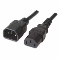 Techly C13/C14, 3m, 3 m, Accoppiatore C13, Accoppiatore C14, 250 V, 10 A