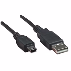 Manhattan 302388 cavo USB USB 2.0 4,5 m USB A Mini-USB B Nero