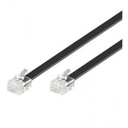 Techly ICOC MD-22-06 cavo telefonico 6 m Nero