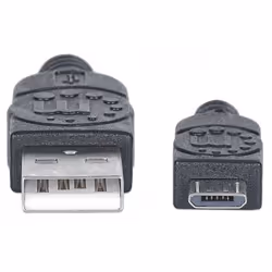 Manhattan 306058 cavo USB USB 2.0 0,15 m USB A Micro-USB B Nero