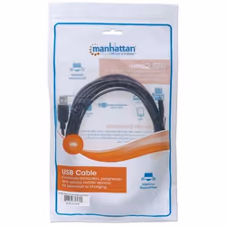 Manhattan 306058 cavo USB USB 2.0 0,15 m USB A Micro-USB B Nero