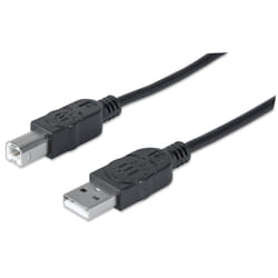 Manhattan USB A/USB B 1m cavo USB USB 2.0 Nero