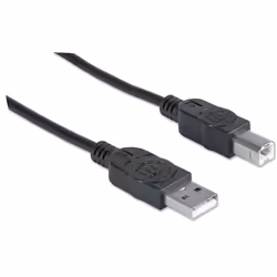 Manhattan USB A/USB B 1m cavo USB USB 2.0 Nero
