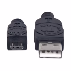 Manhattan 307161 cavo USB USB 2.0 1 m USB A Micro-USB B Nero