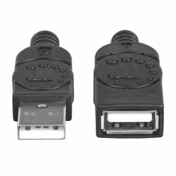 Manhattan 308519 cavo USB USB 2.0 1 m USB A Nero