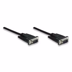 Manhattan HD15 M/M, 1.8m, 1,8 m, VGA (D-Sub), VGA (D-Sub), Nero, Nichel, Maschio/Maschio