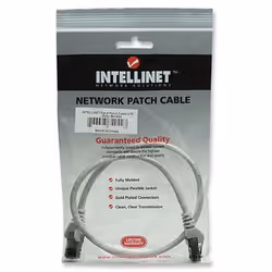 Intellinet 1.0m Cat6a UTP cavo di rete Grigio 1 m U/UTP (UTP)