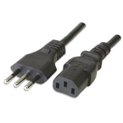 Techly ICOC 01-NC I cavo di alimentazione Nero 1,8 m IEC 320 Accoppiatore C23