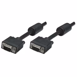 Manhattan 317740, 3 m, VGA (D-Sub), VGA (D-Sub), Maschio, Femmina, Nero