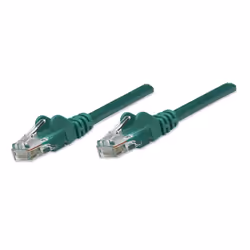 Intellinet Cat5e, 0.45m, 0,5 m, Cat5e, U/UTP (UTP), RJ-45, RJ-45, Verde