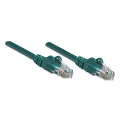 Intellinet Cat5e, 0.45m cavo di rete Verde 0,5 m U/UTP (UTP)