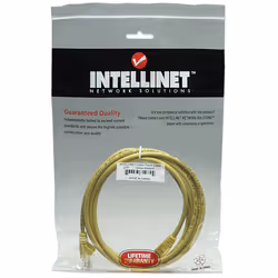 Intellinet RJ-45, M/M, 1m cavo di rete Giallo Cat5e U/UTP (UTP) - Vista aggiuntiva 4