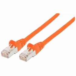 Intellinet 319287, 0,5 m, Cat6a, RJ-45, RJ-45, Arancione