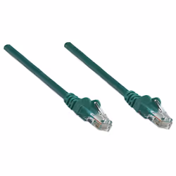 Intellinet Cat5e, 5m cavo di rete Verde U/UTP (UTP)