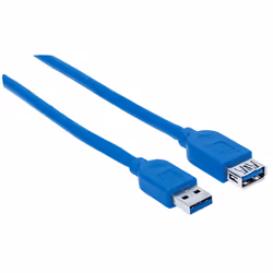 Manhattan 325394 cavo USB USB 3.2 Gen 1 (3.1 Gen 1) 1 m USB A Blu