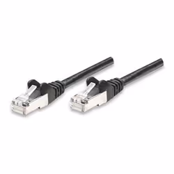 Intellinet 0.5m Cat5e Patch Cable cavo di rete Nero 0,5 m