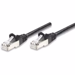 Techly 1m Cat5e F/UTP, 1 m, Cat5e, F/UTP (FTP), RJ-45, RJ-45, Nero