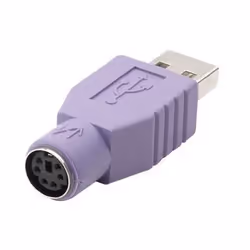Manhattan 341158 adattatore per inversione del genere dei cavi 1x USB M 1x PS/2 F Lillà