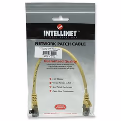 Intellinet 0.3m Cat6 UTP cavo di rete Giallo 0,3 m U/UTP (UTP)