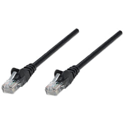 Intellinet 0.3m Cat5e UTP cavo di rete Nero 0,25 m U/UTP (UTP)