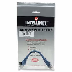 Intellinet 0.3m Cat5e UTP cavo di rete Blu 0,3 m U/UTP (UTP)