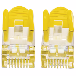 Intellinet 350464 cavo di rete Giallo 0,5 m Cat6a S/FTP (S-STP) - Vista aggiuntiva 3
