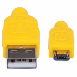 Manhattan 352703 cavo USB USB 2.0 1,8 m USB A Micro-USB B Verde, Giallo