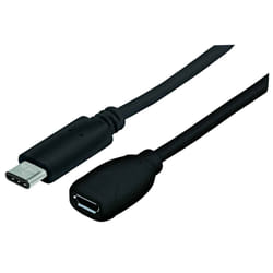 Manhattan 353335 cavo USB USB 2.0 0,15 m Micro-USB B USB C Nero