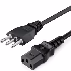 Manhattan Cavo Alimentazione C13 F a Italiana 5m Nero, 5 m, Spina di alimentazione di tipo L, IEC C13, H05VV-F3G, 250 V