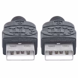 Manhattan 353885 cavo USB USB 2.0 0,5 m USB A Nero