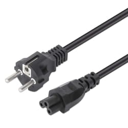 Manhattan 354172 cavo di alimentazione Nero 1 m CEE7/7 IEC C5