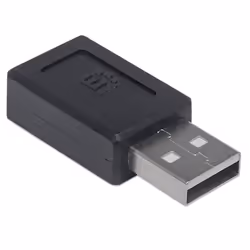 Manhattan 354653 adattatore per inversione del genere dei cavi USB A USB C Nero