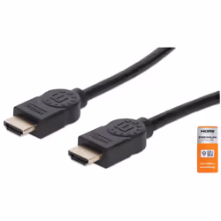 Manhattan 354837, 1 m, HDMI tipo A (Standard), HDMI tipo A (Standard), Compatibilità 3D, 18 Gbit/s, Nero