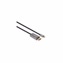 Manhattan 354851 cavo e adattatore video 3 m USB tipo-C DisplayPort Nero, Argento - Vista aggiuntiva 2