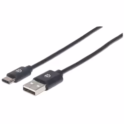 Manhattan 354936, 3 m, USB C, USB A, USB 2.0, 0,48 Gbit/s, Nero