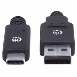 Manhattan 354974 cavo USB USB 3.2 Gen 1 (3.1 Gen 1) 2 m USB C USB A Nero