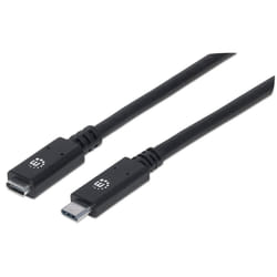 Manhattan 355230 cavo USB USB 3.2 Gen 2 (3.1 Gen 2) 0,5 m USB C Nero