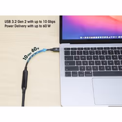 Manhattan 355971 cavo USB USB 3.2 Gen 2 (3.1 Gen 2) 5 m USB C Nero - Vista aggiuntiva 6