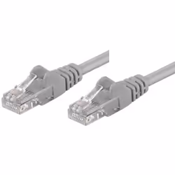 Techly 1m Cat5e UTP, 1 m, Cat5e, U/UTP (UTP), RJ-45, RJ-45, Grigio
